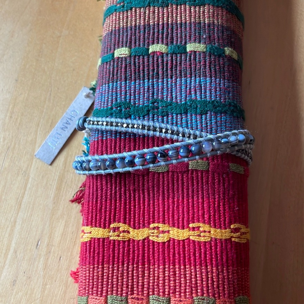 Gray Woven beaded Bracelet